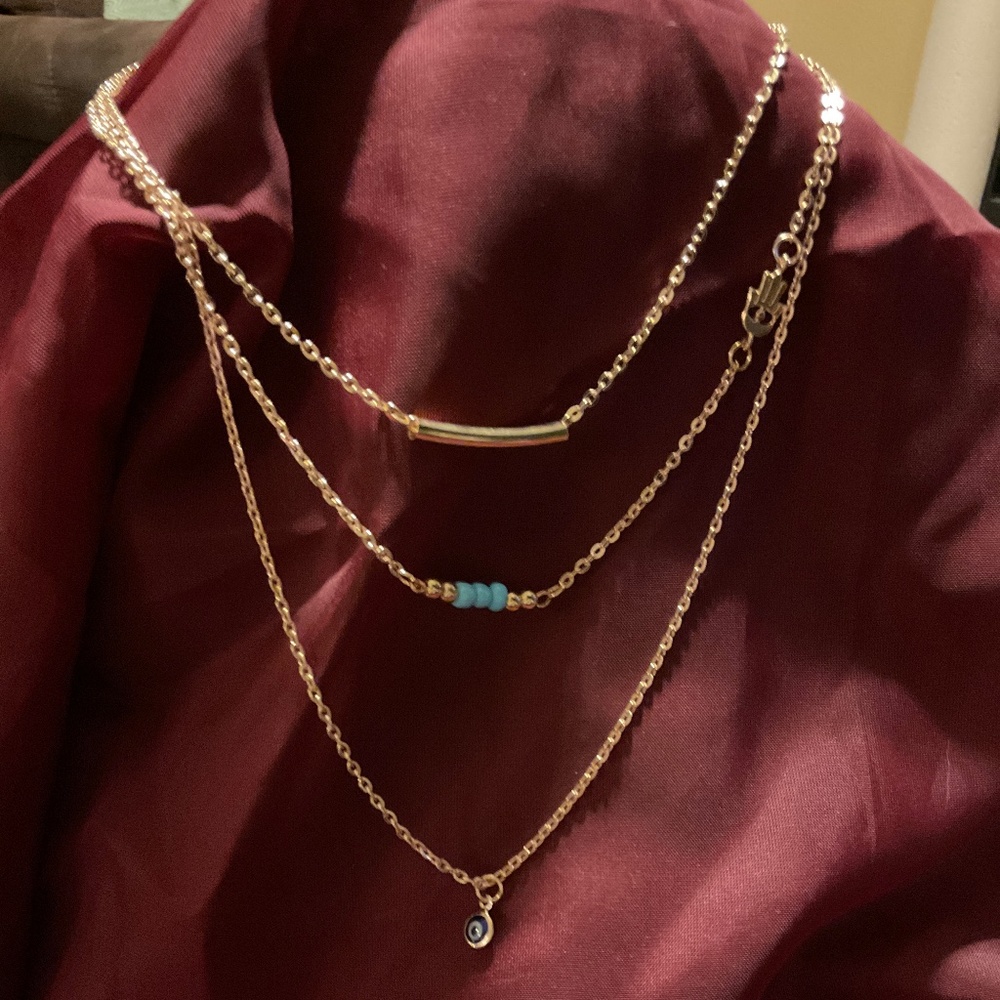 Layered Goldtone Necklace
